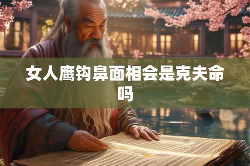 女人鹰钩鼻面相会是克夫命吗