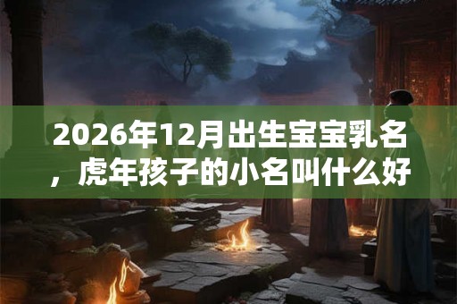 2026年12月出生宝宝乳名，虎年孩子的小名叫什么好听
