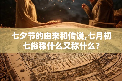 七夕节的由来和传说,七月初七俗称什么又称什么？