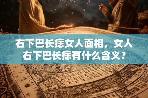 右下巴长痣女人面相，女人右下巴长痣有什么含义？