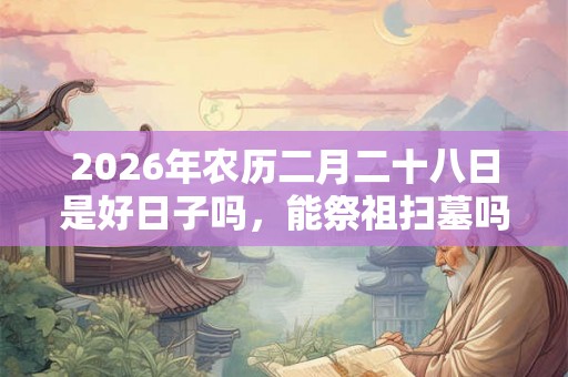 2026年农历二月二十八日是好日子吗,能祭祖扫墓吗? 2026年农历二月二十八日是好日子吗,能祭祖扫墓吗?