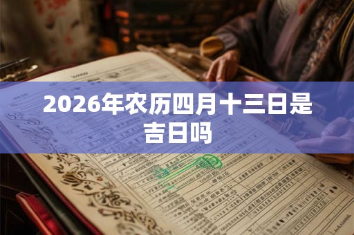 2026年农历四月十三日是吉日吗