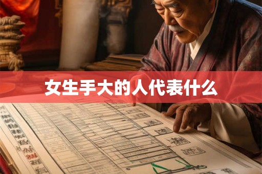 女生手大的人代表什么