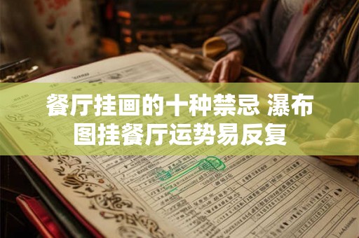 餐厅挂画的十种禁忌 瀑布图挂餐厅运势易反复