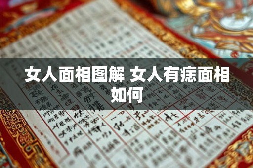 女人面相图解 女人有痣面相如何 女人面相图解 女人有痣面相如何