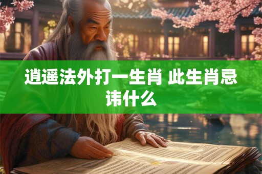 逍遥法外打一生肖 此生肖忌讳什么