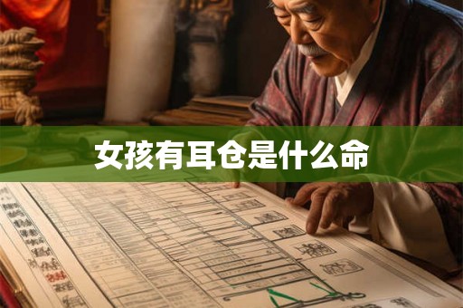 女孩有耳仓是什么命 女孩有耳仓是什么命