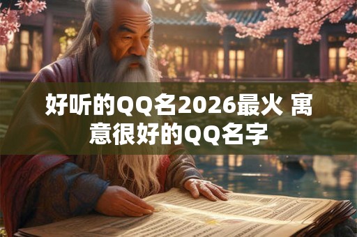 好听的QQ名2026最火 寓意很好的QQ名字 好听的QQ名2026最火 寓意很好的QQ名字