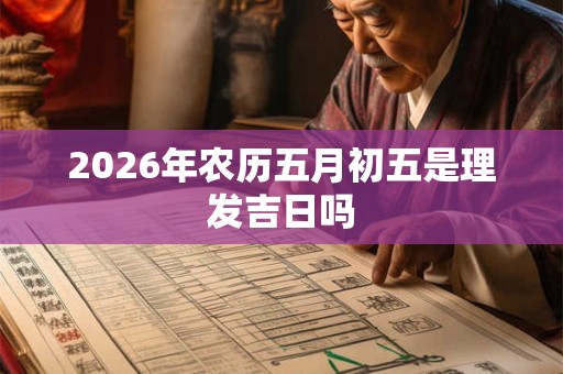2026年农历五月初五是理发吉日吗