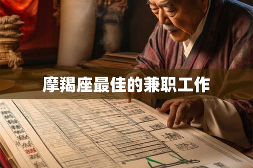 摩羯座最佳的兼职工作