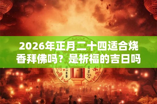 2026年正月二十四适合烧香拜佛吗?是祈福的吉日吗? 2026年正月二十四适合烧香拜佛吗?是祈福的吉日吗?