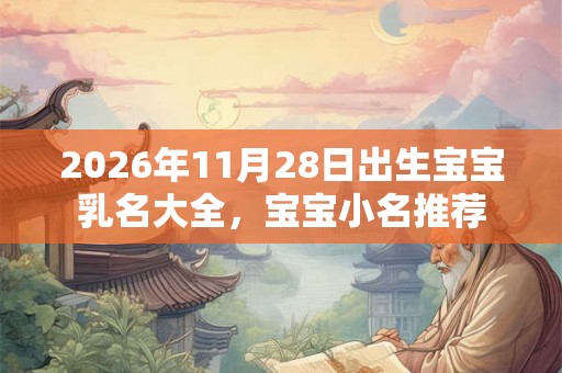 2026年11月28日出生宝宝乳名大全，宝宝小名推荐