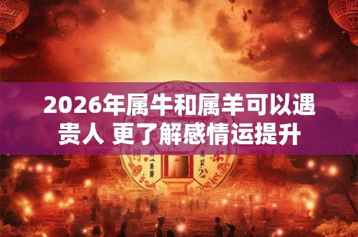 2026年属牛和属羊可以遇贵人 更了解感情运提升
