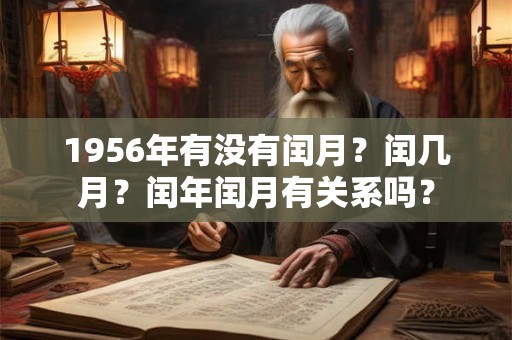 1956年有没有闰月？闰几月？闰年闰月有关系吗？