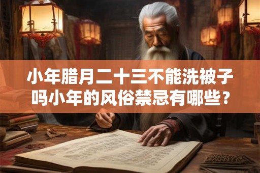 小年腊月二十三不能洗被子吗小年的风俗禁忌有哪些？
