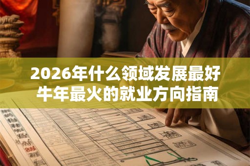 2026年什么领域发展最好 牛年最火的就业方向指南 2026年什么领域发展最好 牛年最火的就业方向指南