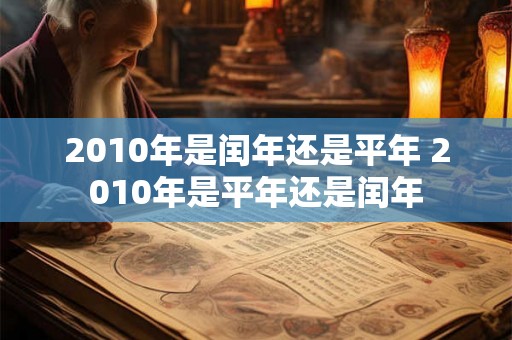 2010年是闰年还是平年 2010年是平年还是闰年