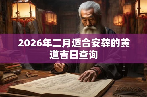 2026年二月适合安葬的黄道吉日查询 2026年二月适合安葬的黄道吉日查询
