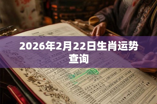 2026年2月22日生肖运势查询 2026年2月22日生肖运势查询