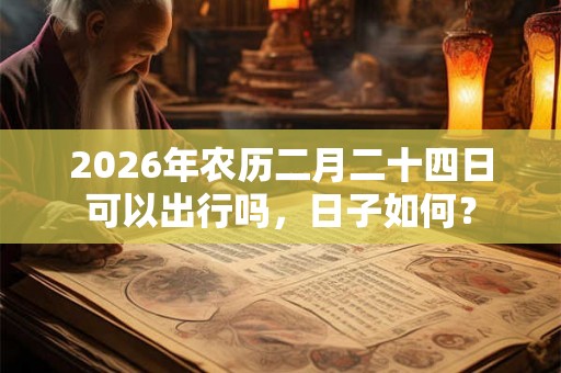 2026年农历二月二十四日可以出行吗，日子如何？