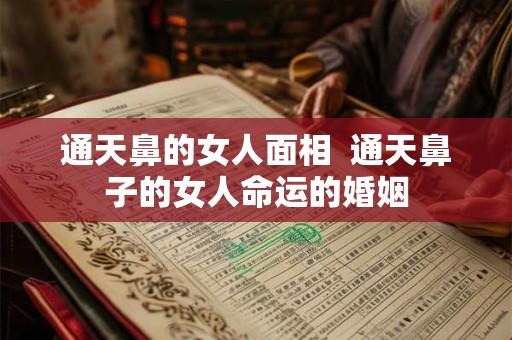 通天鼻的女人面相 通天鼻子的女人命运的婚姻 通天鼻的女人面相 通天鼻子的女人命运的婚姻