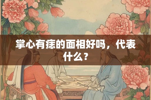 掌心有痣的面相好吗,代表什么? 掌心有痣的面相好吗,代表什么?