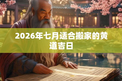 2026年七月适合搬家的黄道吉日