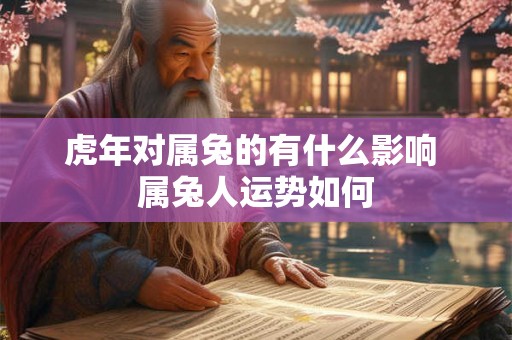 虎年对属兔的有什么影响 属兔人运势如何