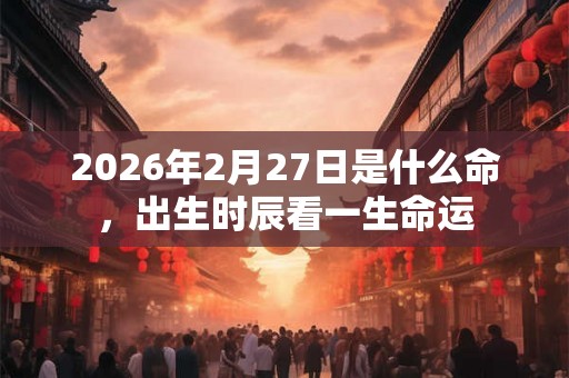 2026年2月27日是什么命,出生时辰看一生命运 2026年2月27日是什么命,出生时辰看一生命运