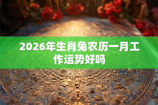 2026年生肖兔农历一月工作运势好吗