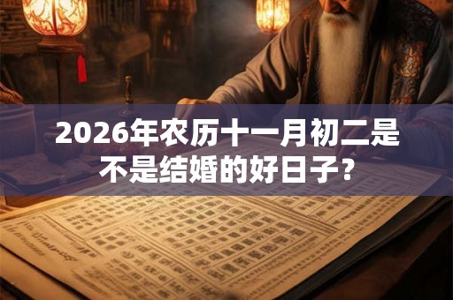 2026年农历十一月初二是不是结婚的好日子？