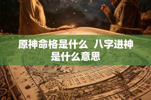 原神命格是什么  八字进神是什么意思