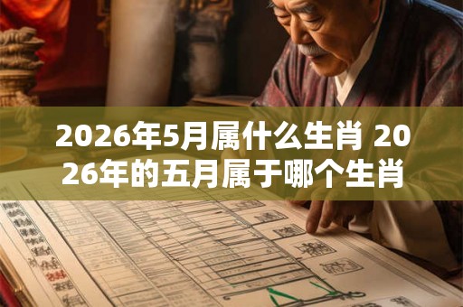 2026年5月属什么生肖 2026年的五月属于哪个生肖