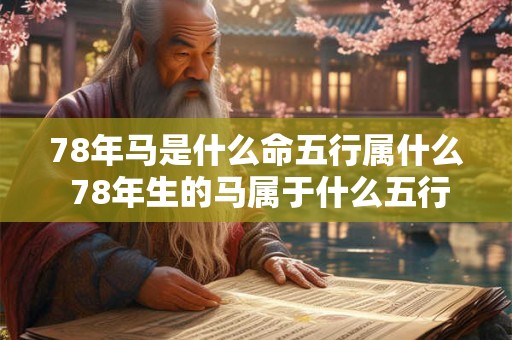 78年马是什么命五行属什么 78年生的马属于什么五行命 78年马是什么命五行属什么 78年生的马属于什么五行命