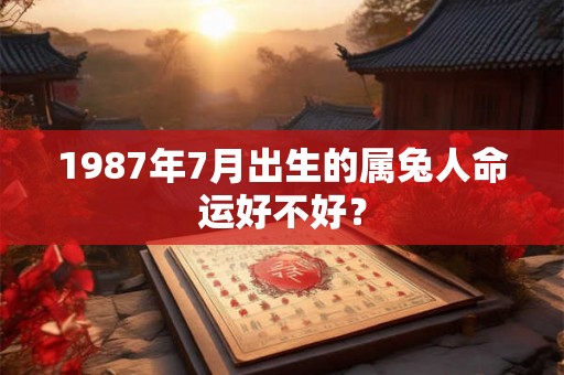 1987年7月出生的属兔人命运好不好? 1987年7月出生的属兔人命运好不好?