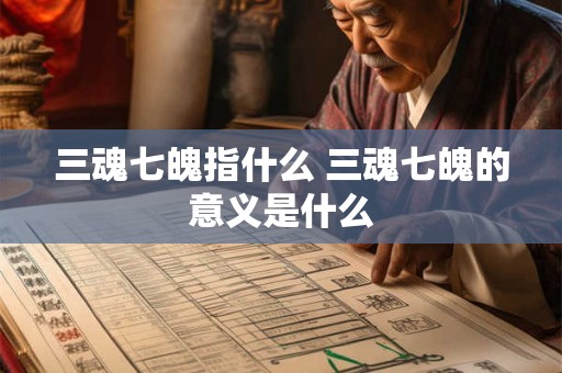 三魂七魄指什么 三魂七魄的意义是什么