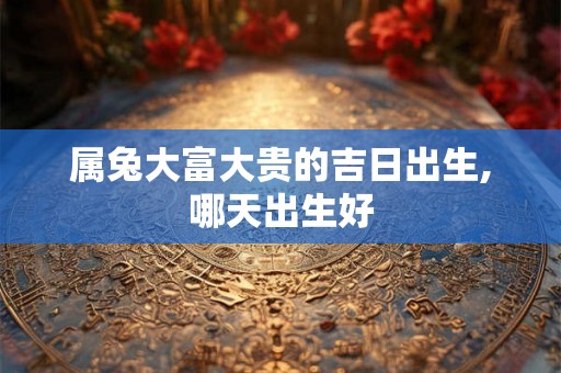 属兔大富大贵的吉日出生,哪天出生好