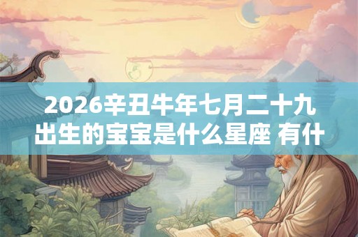 2026辛丑牛年七月二十九出生的宝宝是什么星座 有什么性格特点
