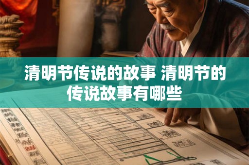 清明节传说的故事 清明节的传说故事有哪些 清明节传说的故事 清明节的传说故事有哪些