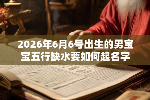 2026年6月6号出生的男宝宝五行缺水要如何起名字
