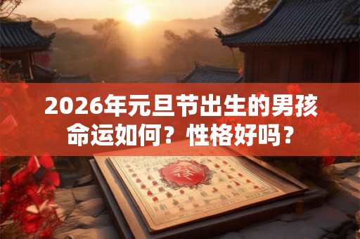 2026年元旦节出生的男孩命运如何？性格好吗？