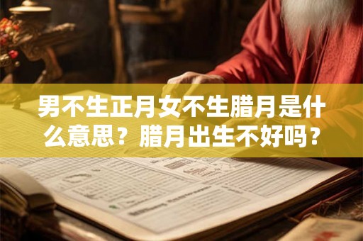 男不生正月女不生腊月是什么意思？腊月出生不好吗？