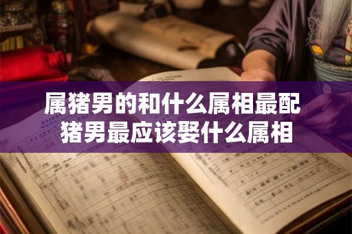 属猪男的和什么属相最配 猪男最应该娶什么属相