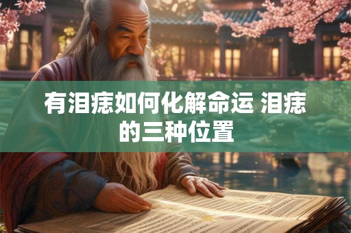 有泪痣如何化解命运 泪痣的三种位置