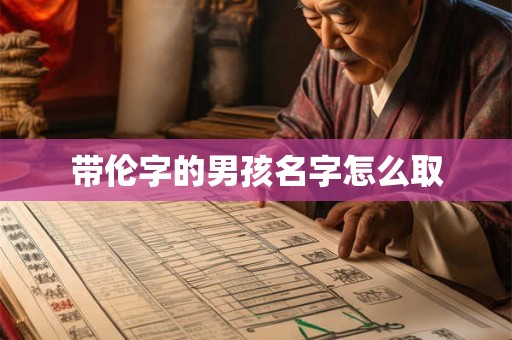 带伦字的男孩名字怎么取