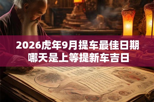 2026虎年9月提车最佳日期 哪天是上等提新车吉日