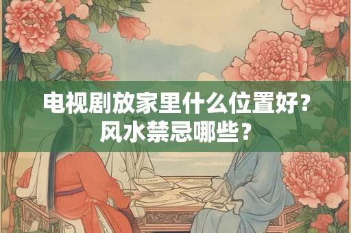 电视剧放家里什么位置好？风水禁忌哪些？