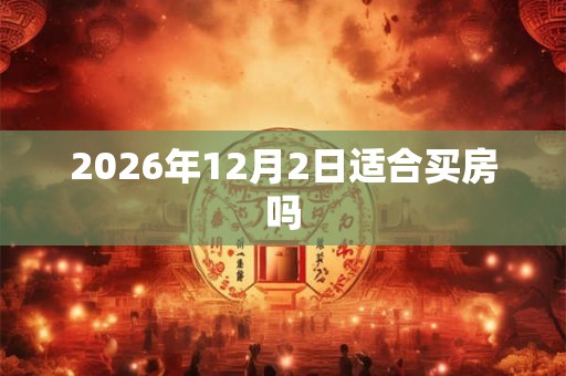 2026年12月2日适合买房吗