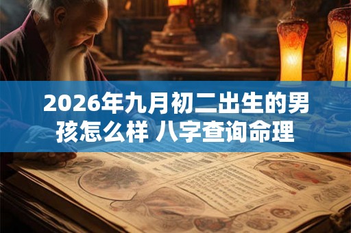 2026年九月初二出生的男孩怎么样 八字查询命理