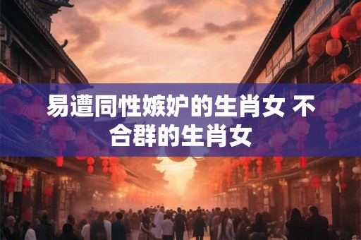 易遭同性嫉妒的生肖女 不合群的生肖女